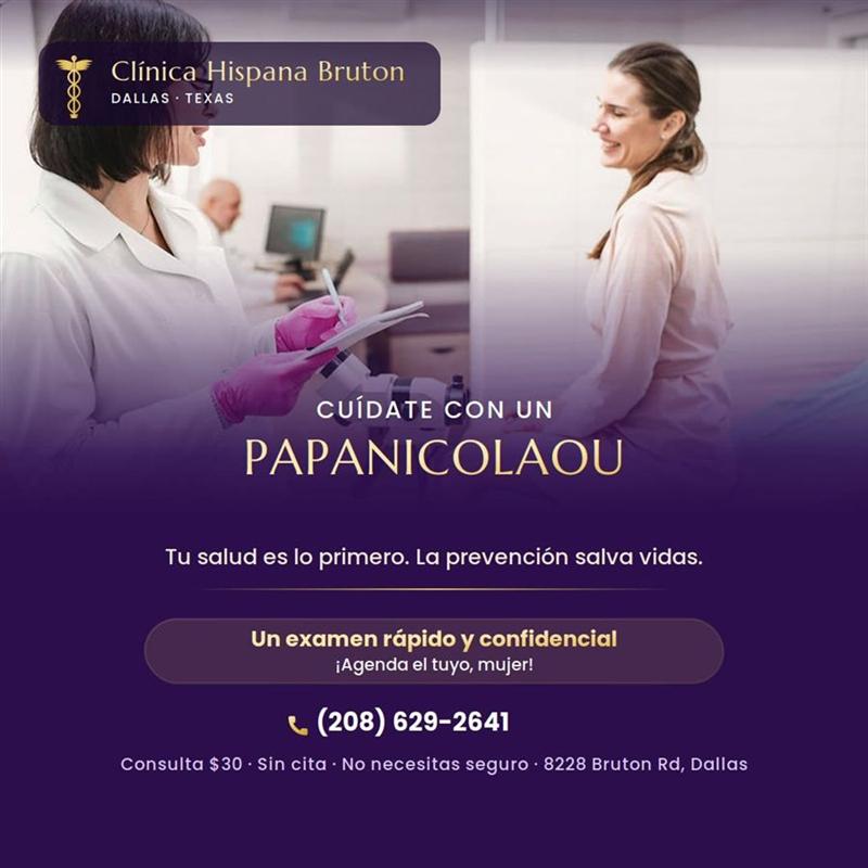 Pap smear promotion at Clínica Hispana Bruton: a fast and confidential exam
