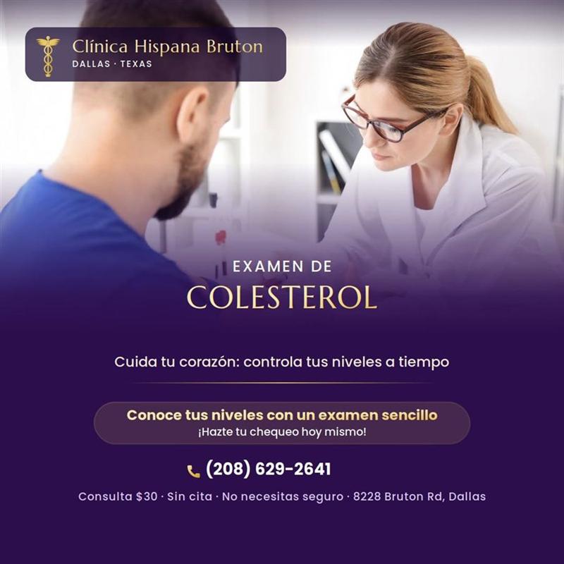 Promoción: examen de colesterol para cuidar el corazón y controlar los niveles a tiempo